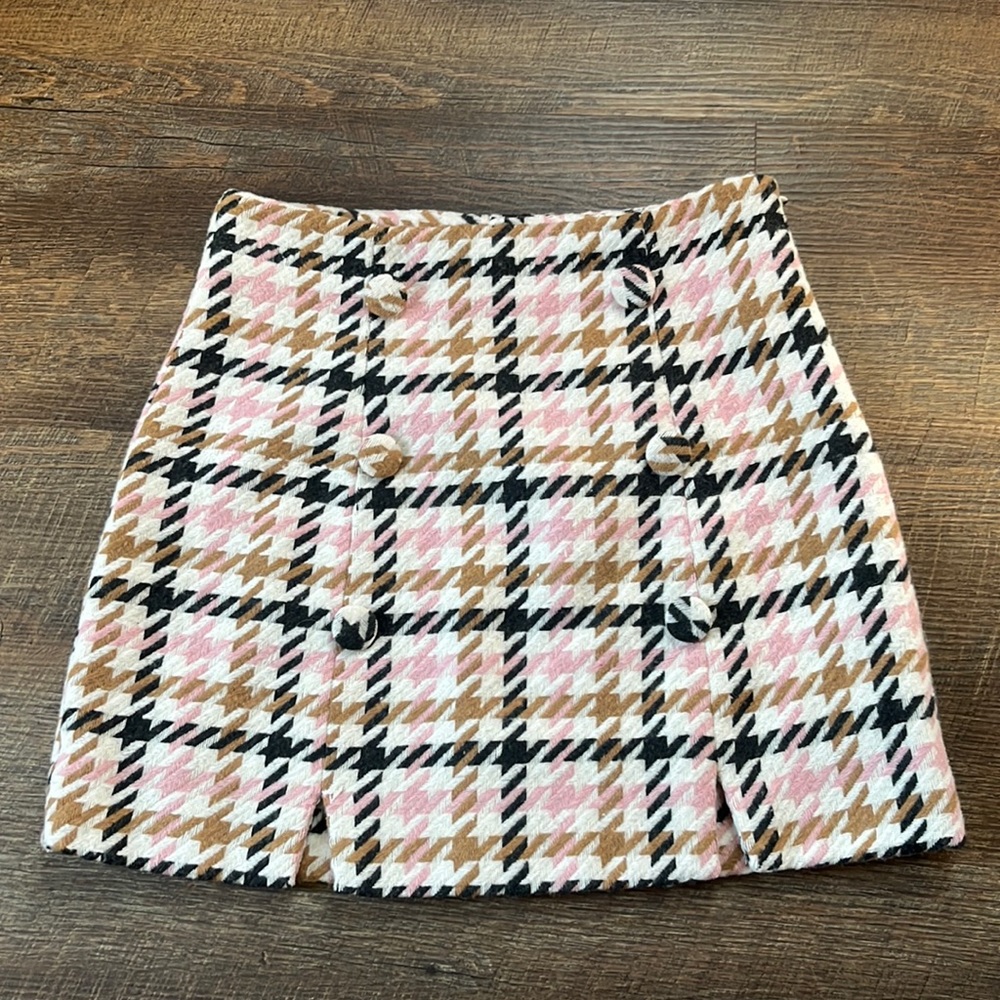 Wool blend skirt